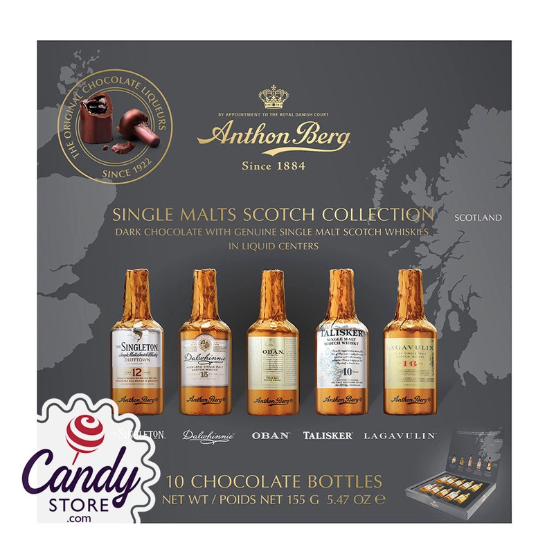 Chocolates Single Malts Scotch Anthon Berg 10-Piece Set