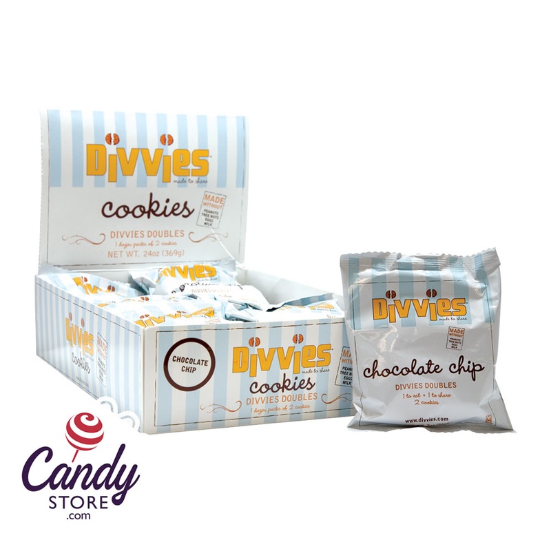 Divvies Chocolate Chip Cookie 2 Pc 2oz – 9ct