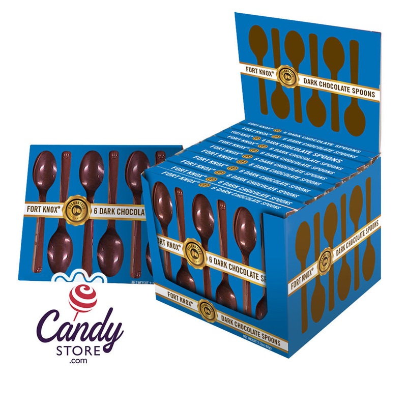 Fort Knox Dark Chocolate Spoons Candy – 72ct