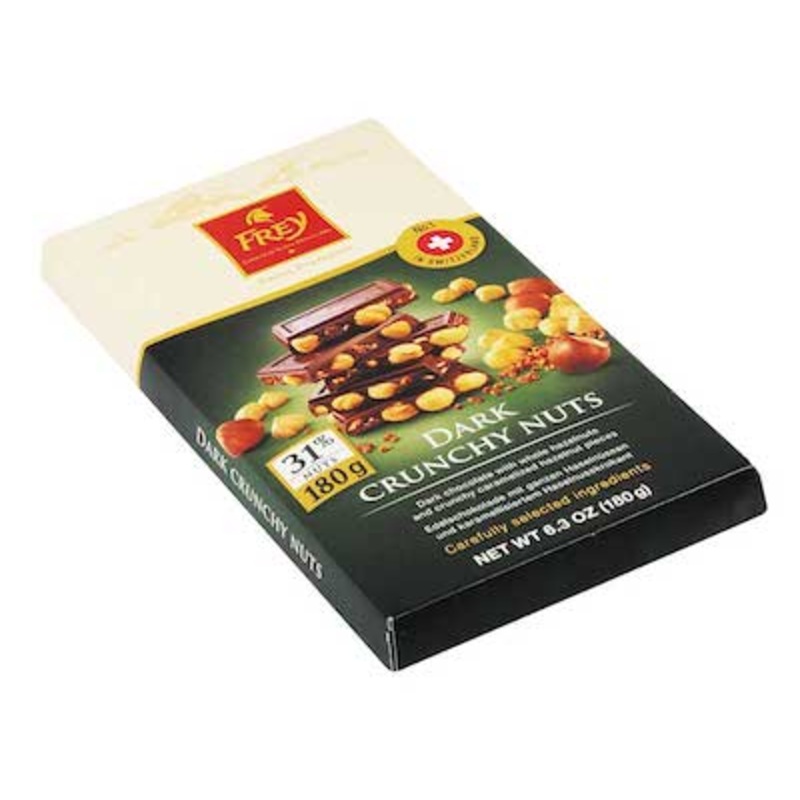 Frey Dark Chocolate Crunchy Nuts Bars – 6ct