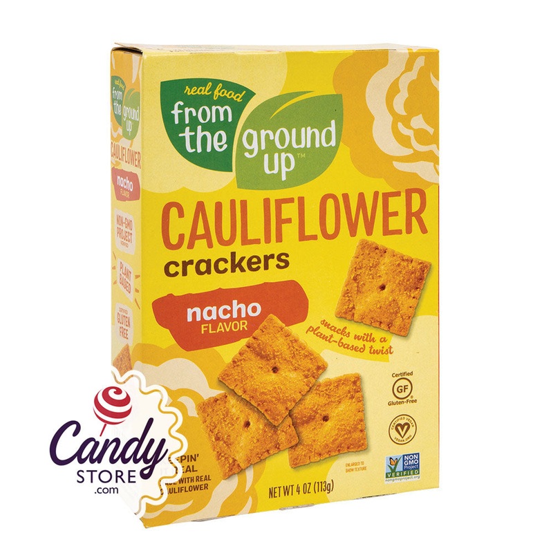 From The Ground Up Cauliflower Nacho Crackers 4oz Boxes – 6ct