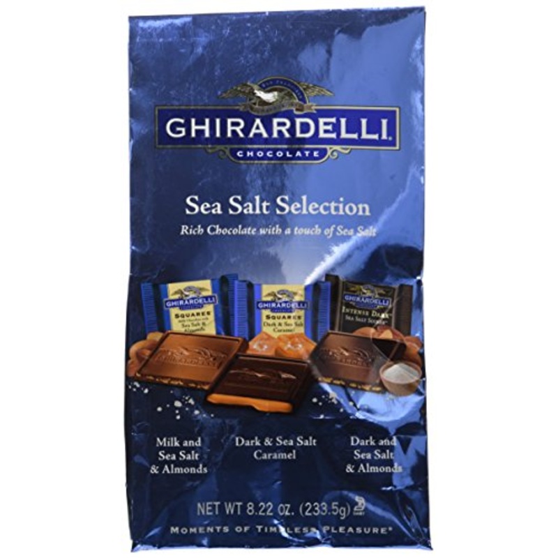 Ghirardelli Assorted Sea Salt Chocolate Squares Large Bags – 6ct