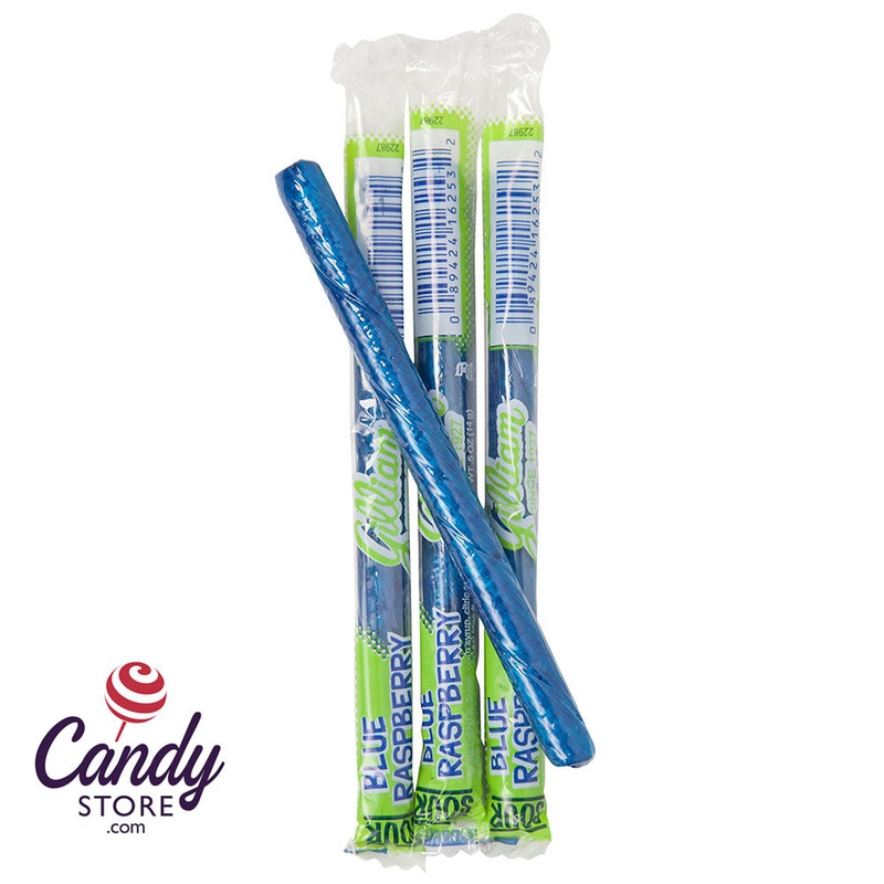 Gilliam Sour Blue Raspberry Stick Candy – 80ct