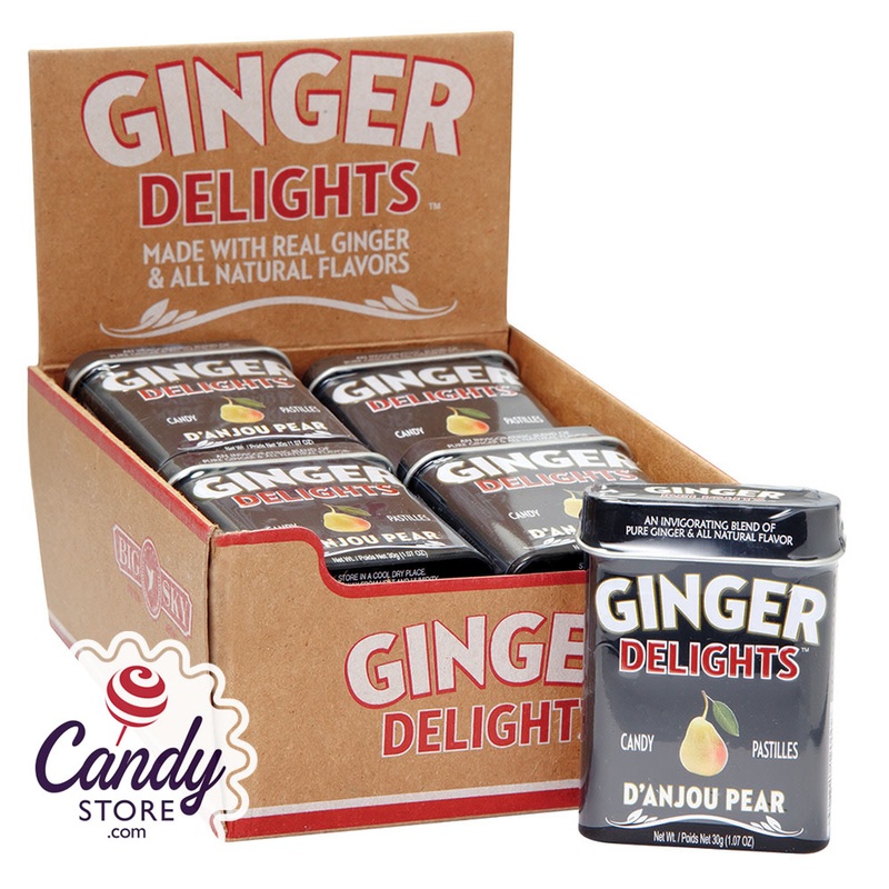 Ginger Delights D’Anjou Pear 1.07oz Tin – 12ct