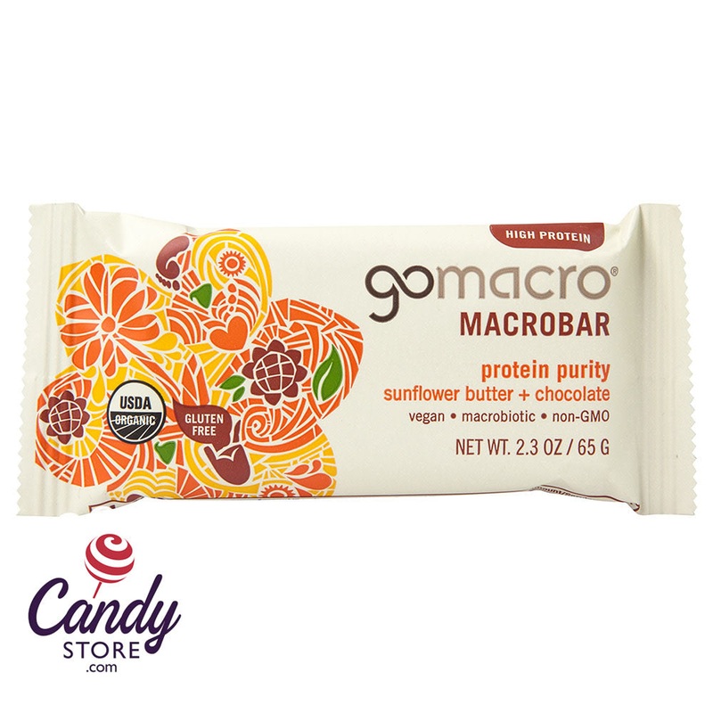 Go Macro Sunflower Butter & Chocolate Chip 2oz Bar – 12ct