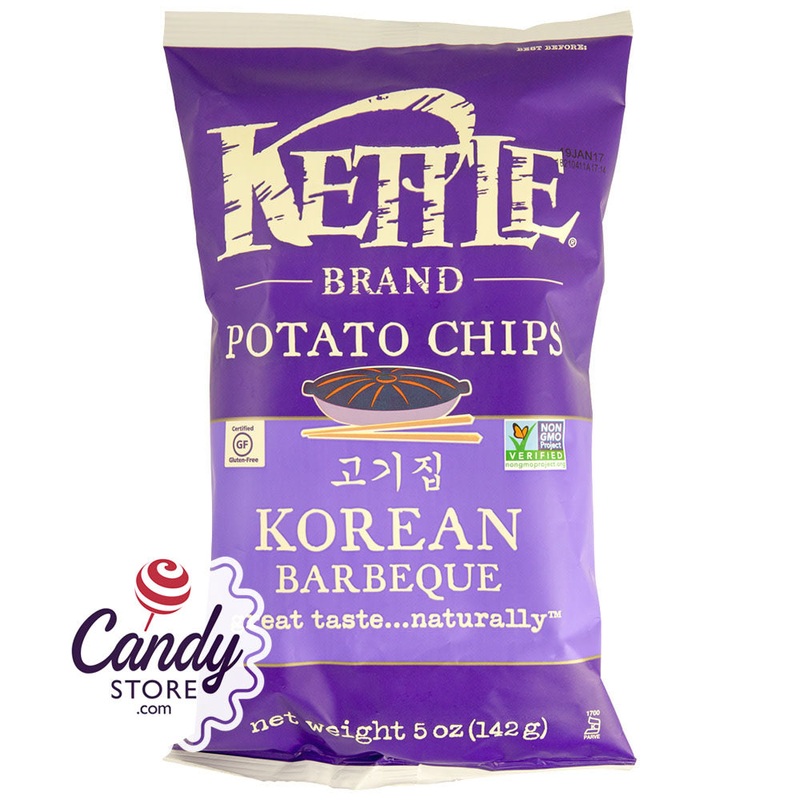 Kettle Potato Chips Korean Bbq 5oz Bags – 15ct