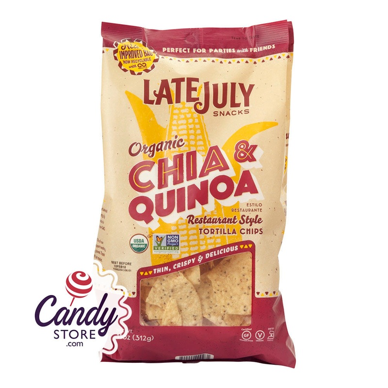 Late July Organic Restaurant Style Chia And Quinoa Tortilla Chips 11oz Bags – 9ct