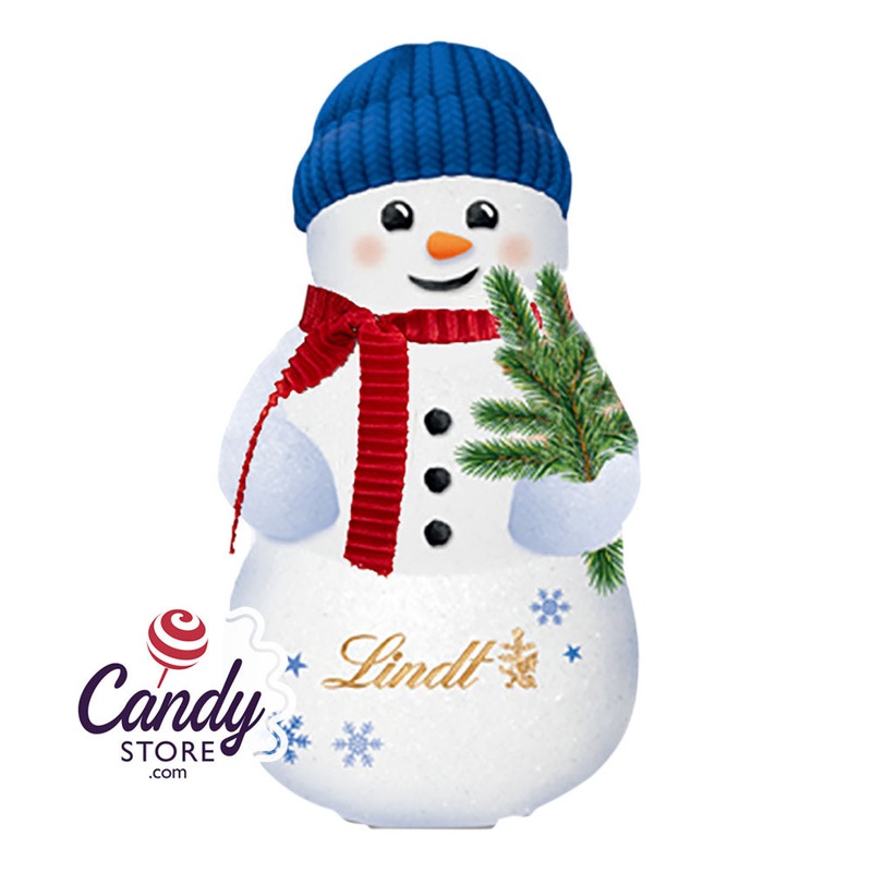 Lindt Milk Chocolate Foiled Snowman 3.5oz – 18ct