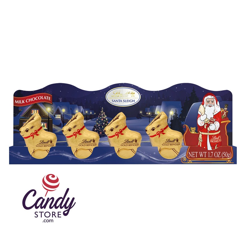 Lindt Milk Chocolate Mini Sleigh 5-Piece 1.7oz – 14ct