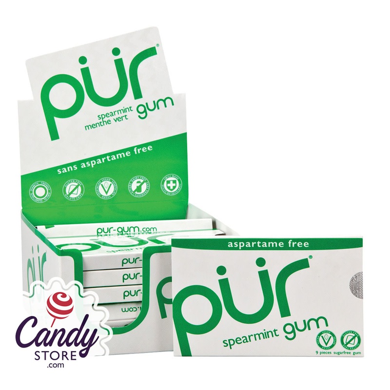 Pur Spearmint Gum 9-Piece – 12ct
