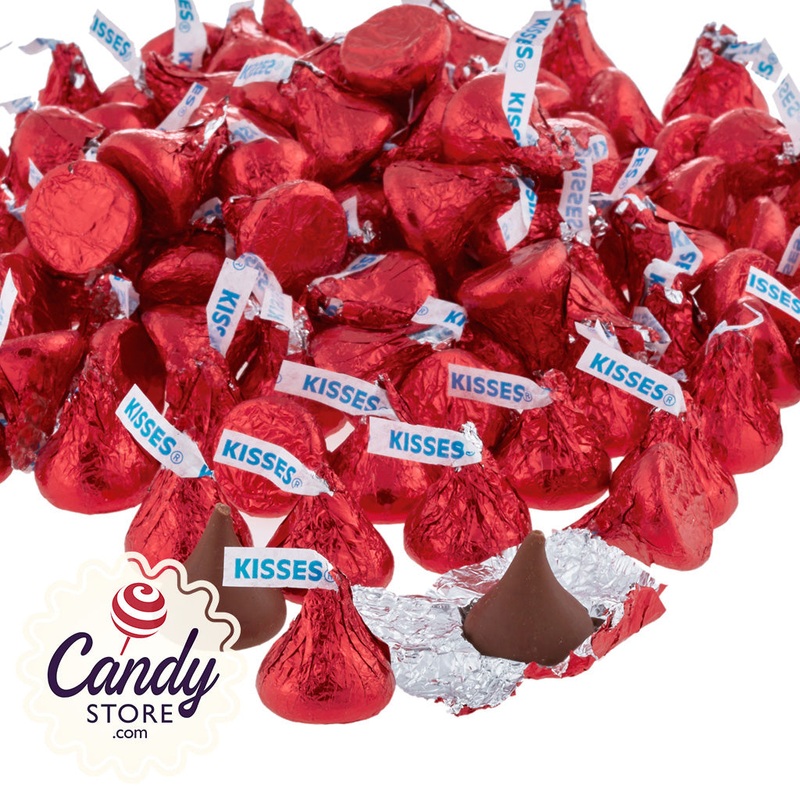 Red Hershey Kisses – 4.17lb Bulk