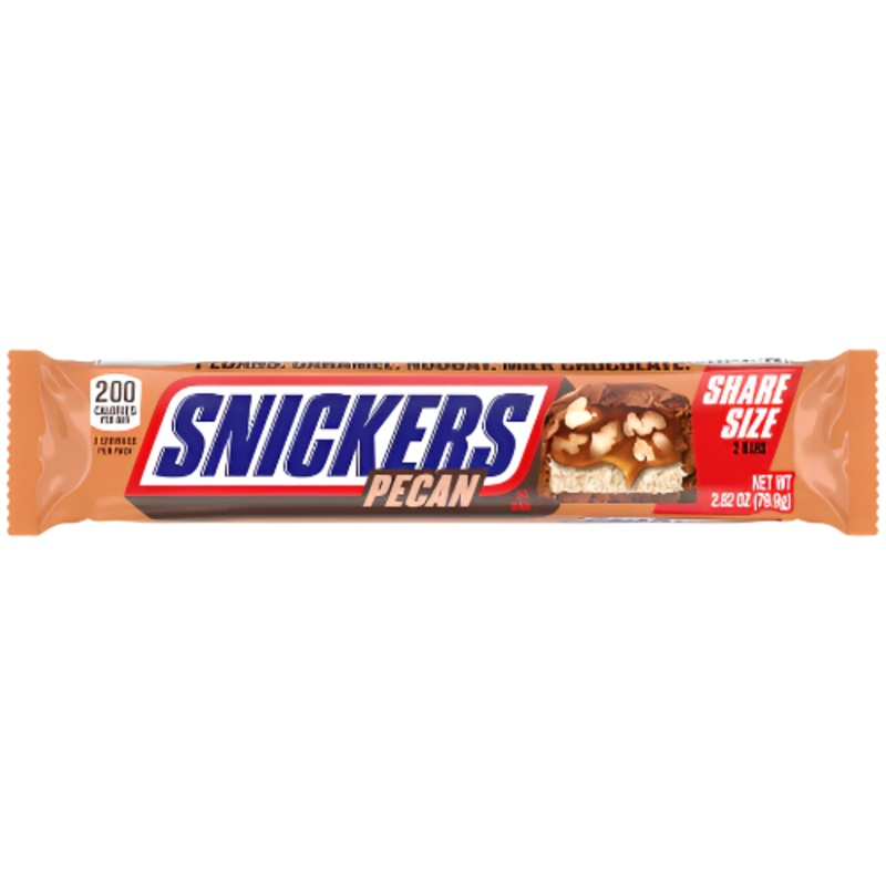 Snickers Pecan Chocolate Candy Bar Share Size 2.82 oz.