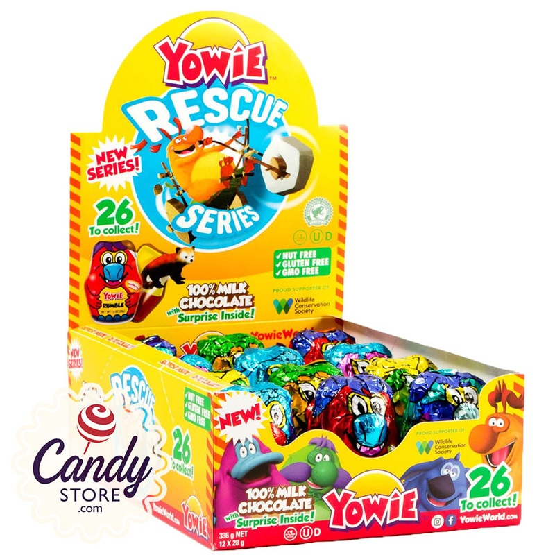 YOWIE Chocolate Collectible Surprise Toy Inside – 12ct