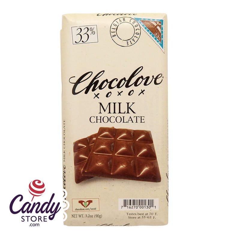 Chocolove Xoxo Pure Milk Chocolate Bars – 12ct