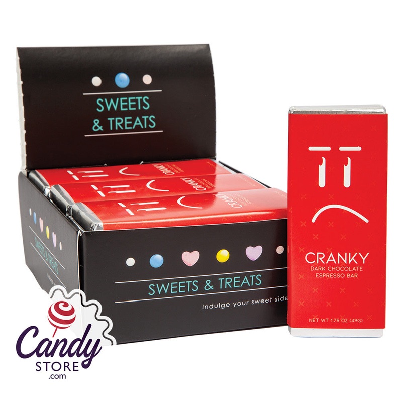 Cranky Espresso Dark Chocolate Emotion Bar – 24ct