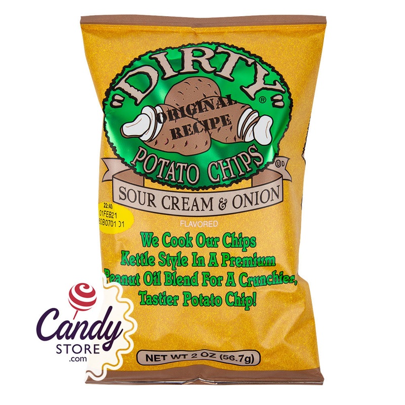 Dirty Sour Cream & Onion Potato Chips 2oz Bags – 25ct