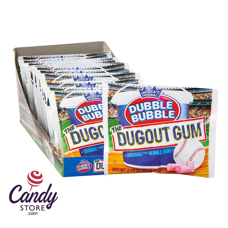 Dubble Bubble Dugout Gum – 12ct