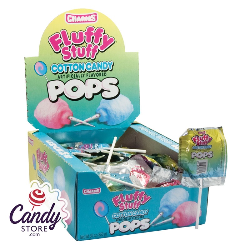 Fluffy Stuff Cotton Candy Pops – 48ct
