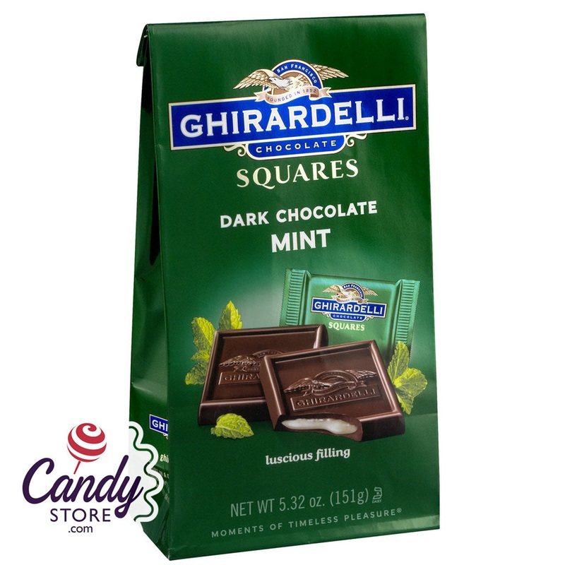 Ghirardelli Dark Chocolate Mint Filling Squares – 6ct