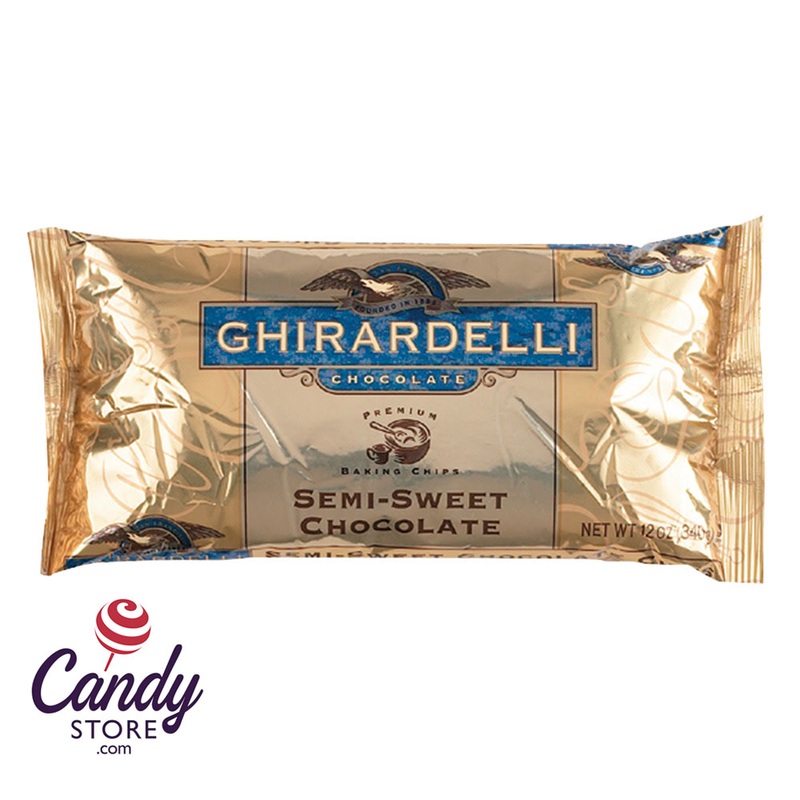 Ghirardelli Semi-Sweet Baking Chips 12oz Bag – 12ct