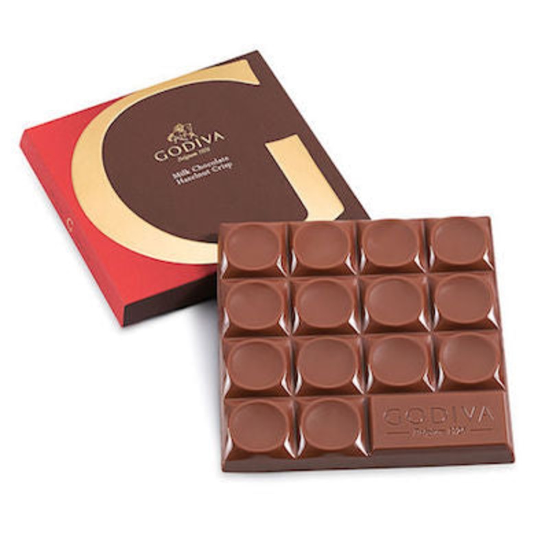 Godiva Milk Chocolate Hazelnut Crisp Bars – 20ct
