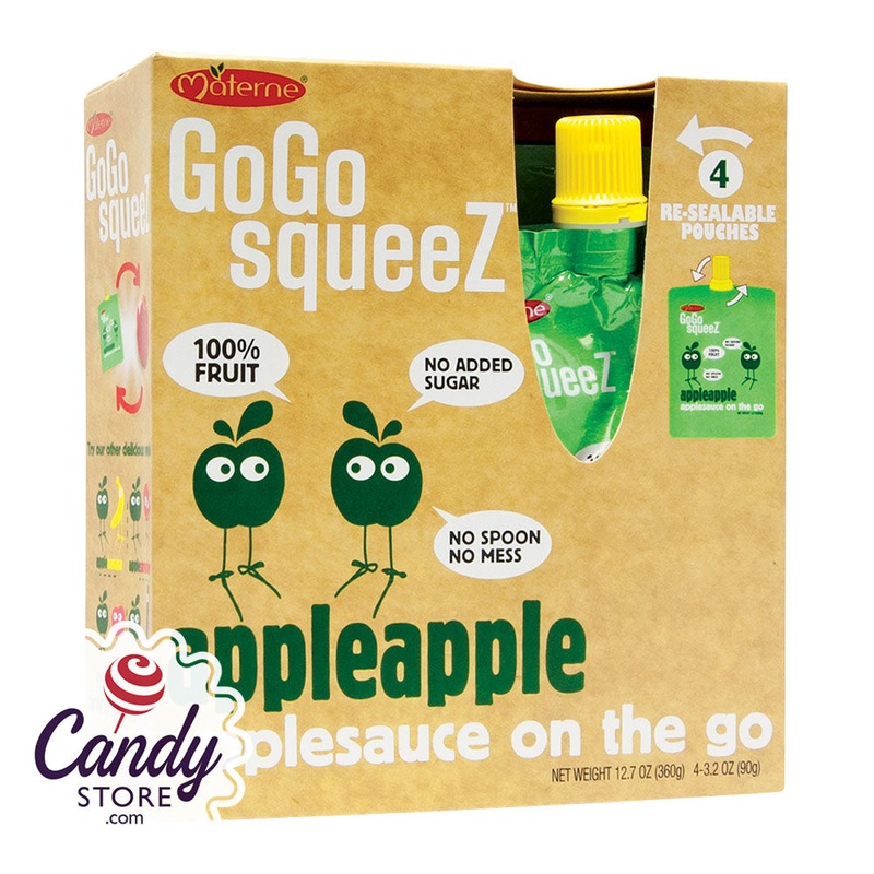 Gogo Squeeze Appleapple Applesauce On The Go 4-Pack 3.2oz Box – 12ct