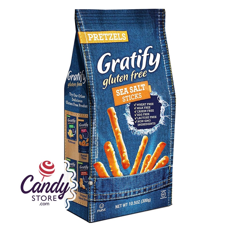 Gratify Gluten Free Pretzel Sticks 10.5oz Bags