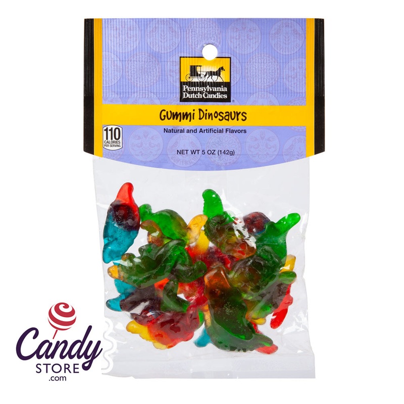 Gummy Dinosaurs Candy – 12ct Peg Bags