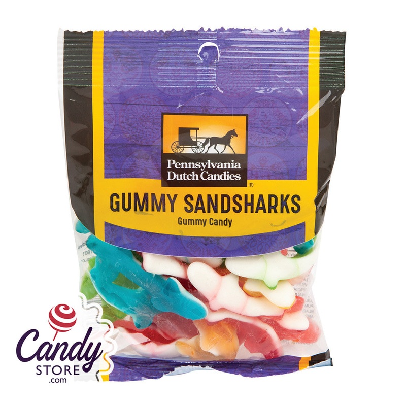 Gummy Sharks Multi-Color Candy – 12ct Peg Bags