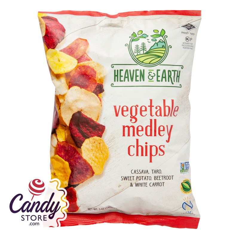 Heaven & Earth Vegetable Medley Chips Bags – 12ct
