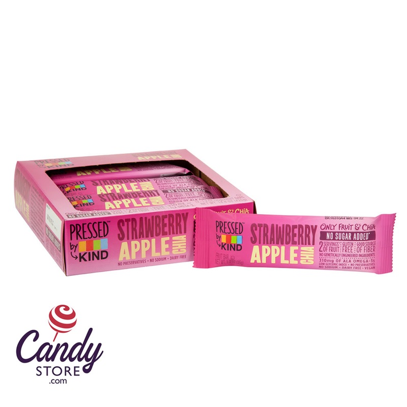 Kind Bars Strawberry Apple Chia Pressed 1.2oz – 12ct
