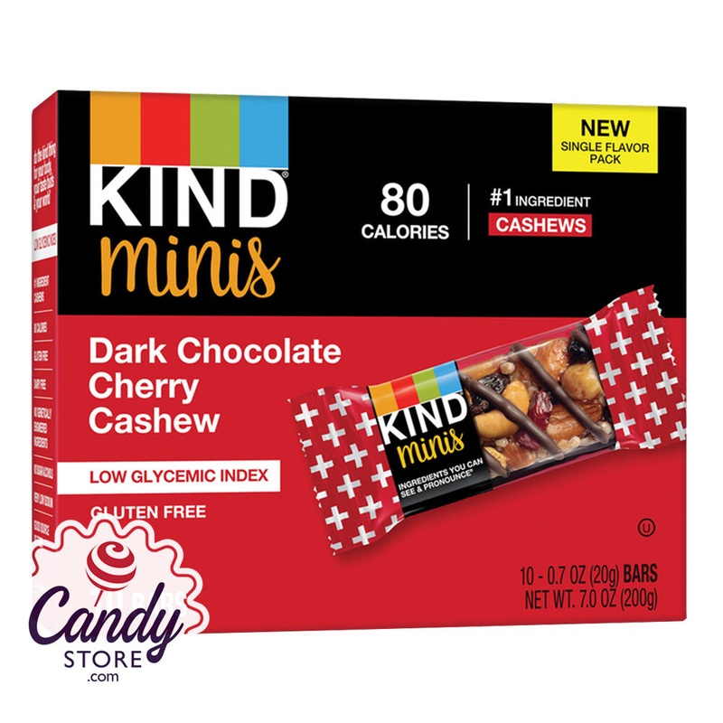 Kind Minis Dark Chocolate Cherry Cherry Cashew 10ct 7oz – 8ct
