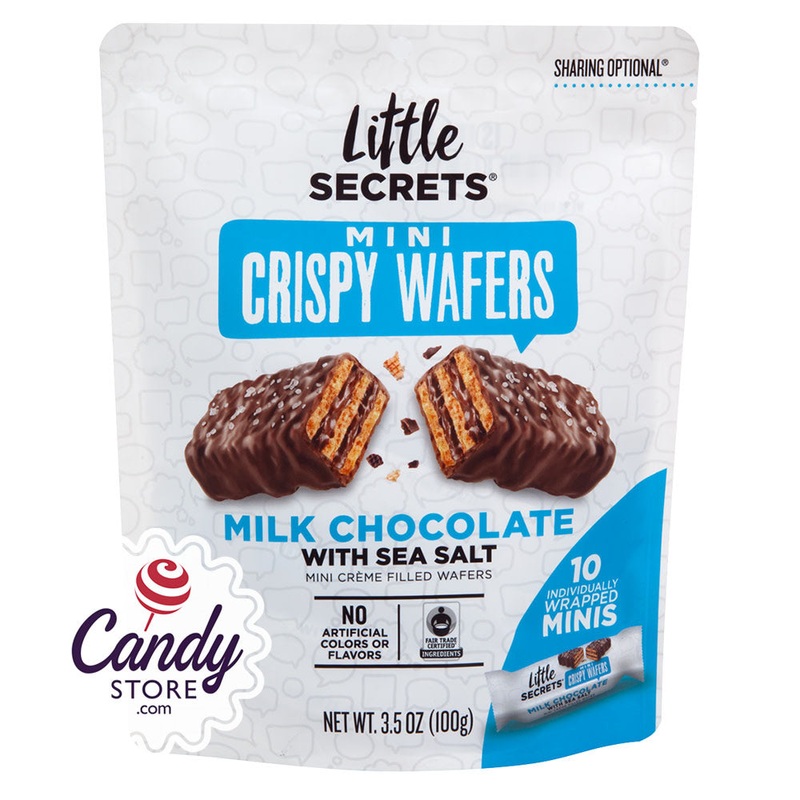 Little Secrets Milk Chocolate With Sea Salt Crispy Wafers 3.5oz Pouch – 6ct