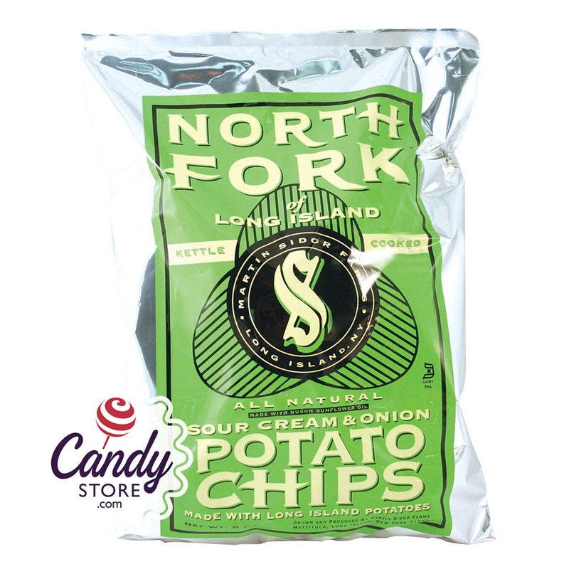 North Fork Sour Cream And Onion Potato Chips 6oz Bags – 12ct