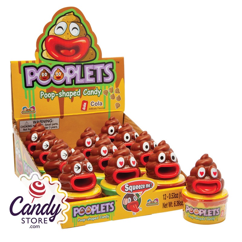 Pooplets Poop-Shaped Hard Candy – 12ct