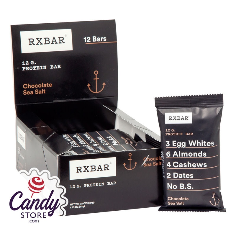 Rx Bar Chocolate Sea Salt 1.83oz Protein Bar – 12ct