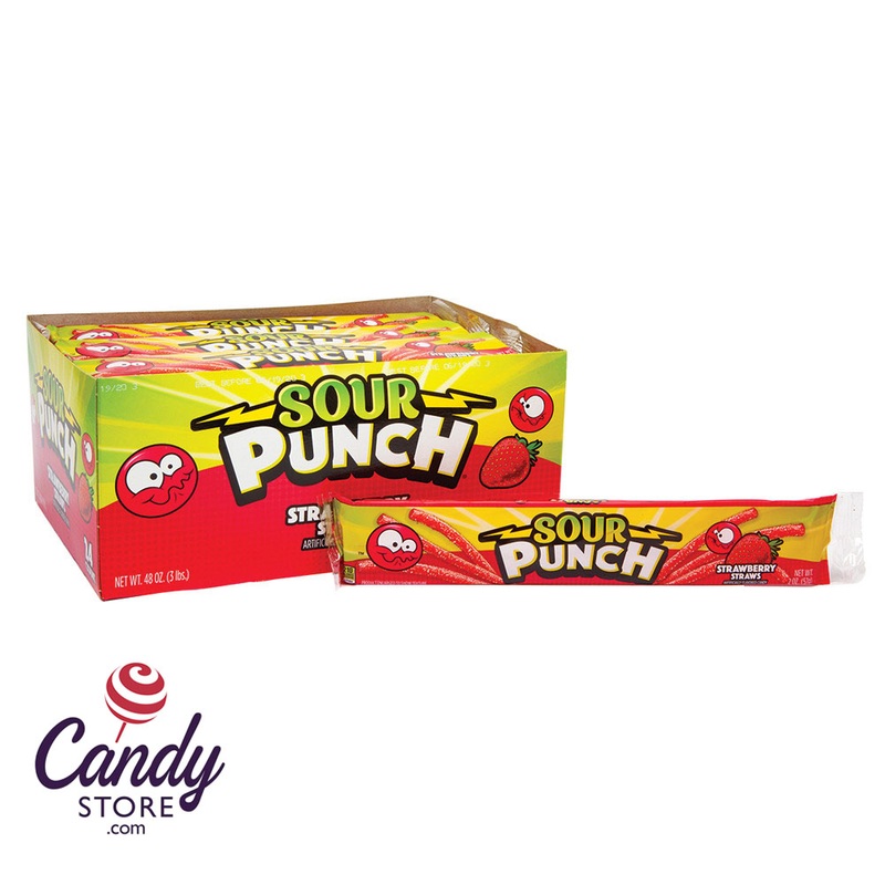 Sour Punch Strawberry Straws 2oz – 24ct