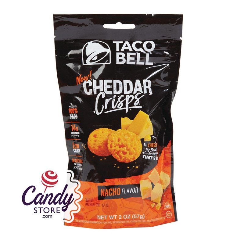 Taco Bell Nacho Cheddar Crisps 2oz Peg Bags – 9ct