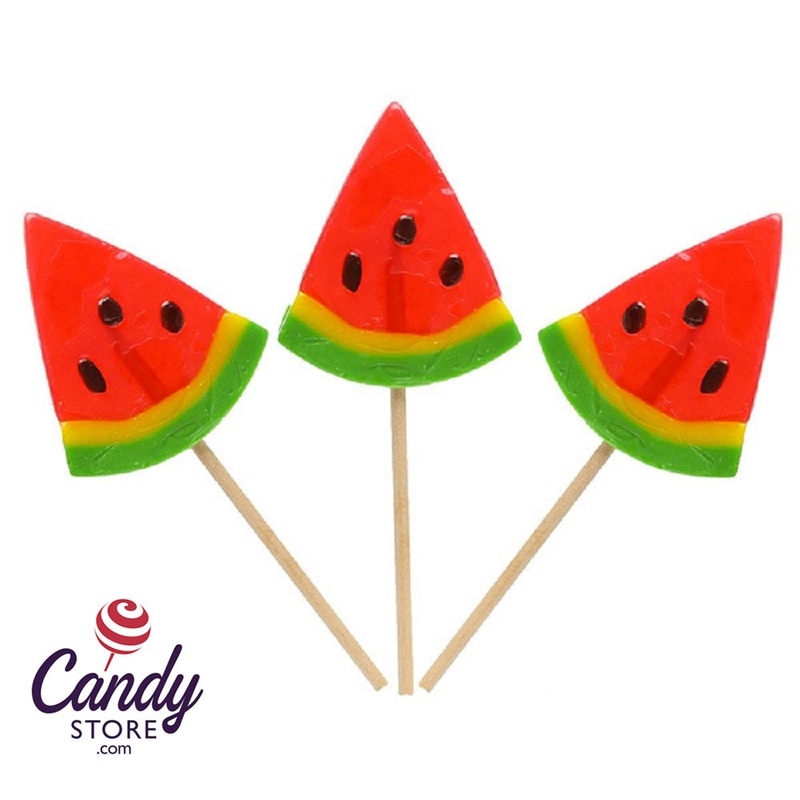 Watermelon Farms Watermlon Slices Lollipops – 24ct