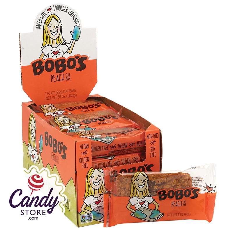 Bobo’s Peach Oat 3oz Bar – 12ct