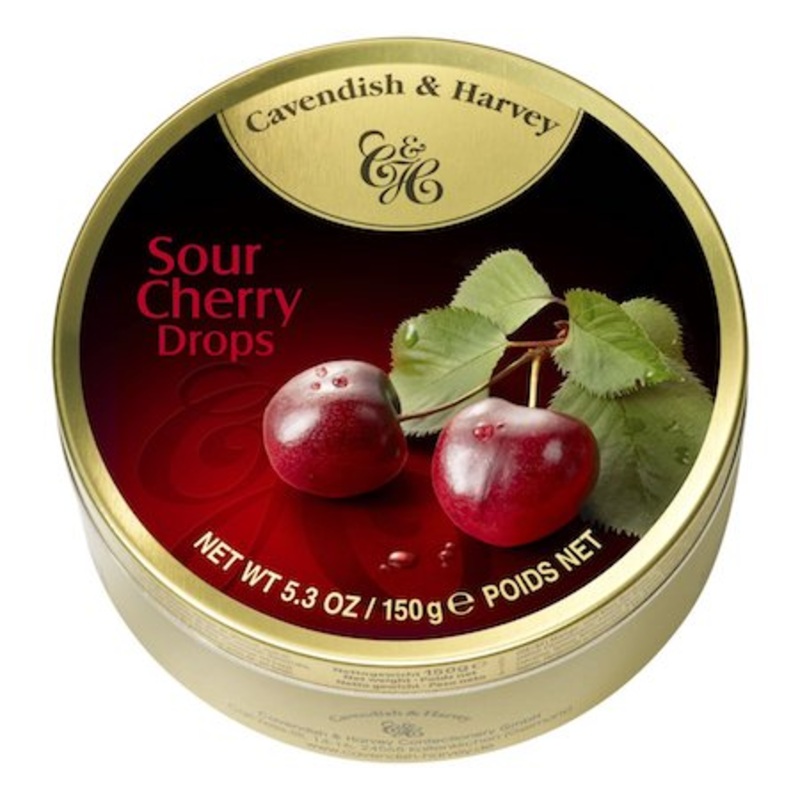 Cavendish & Harvey Cherry Drops Tin – 12ct