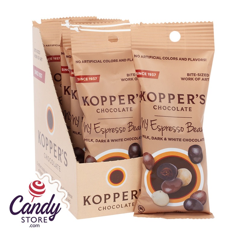 Chocolate Ny Espresso Beans Mix 2oz Bag Koppers – 6ct
