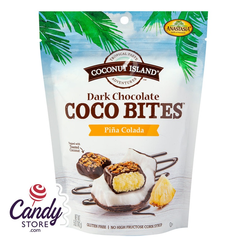 Coconut Island Coco Bites Pina Colada Pouch Anastasia – 6ct