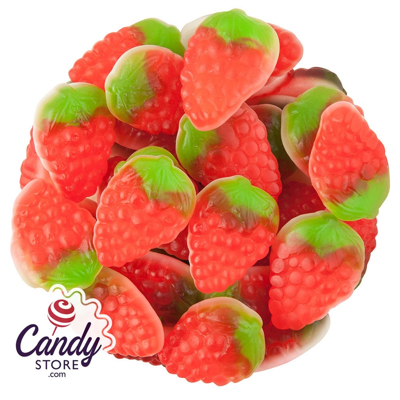 Gummy Strawberries & Cream Candy – 5lb Bulk