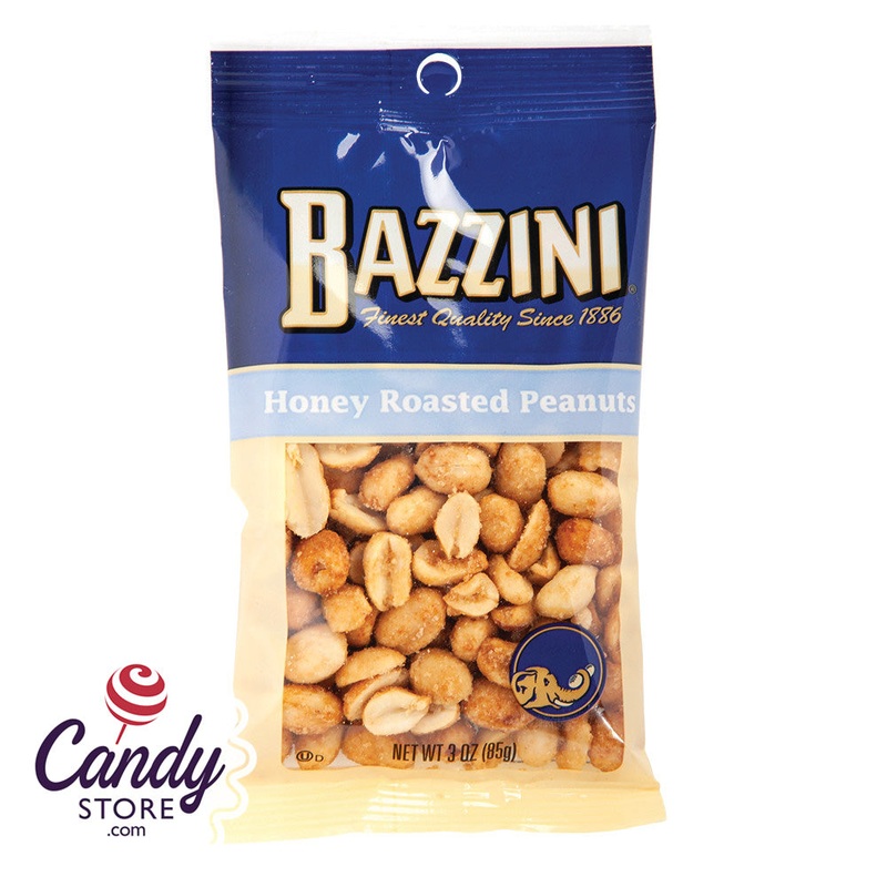 Honey Roasted Peanuts Bazzini 3oz – 12ct