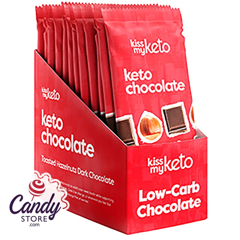 Kiss My Keto Chocolate Bar Hazelnut 3oz – 12ct
