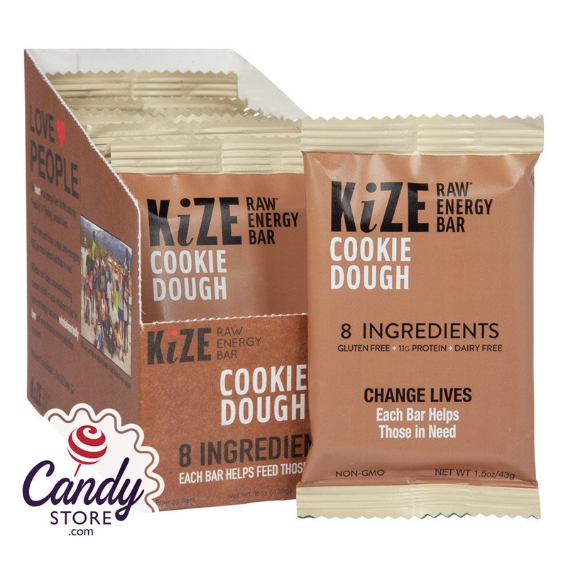 Kize Bar Cookie Dough Raw Energy Bar 1.5oz – 10ct