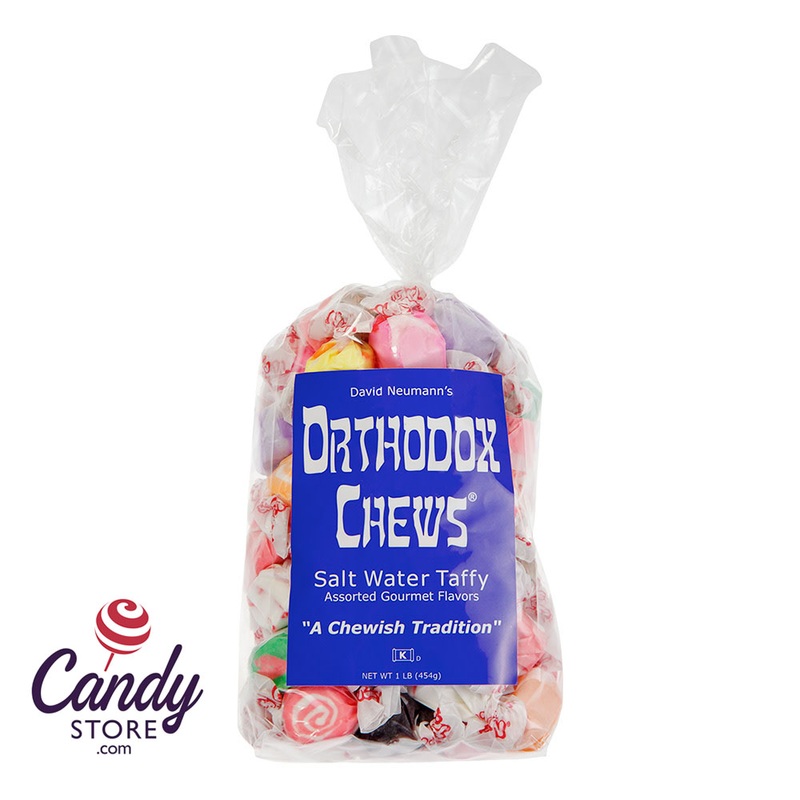 Orthodox Chews Assorted Salt Water Taffy 16oz Bag – 12ct