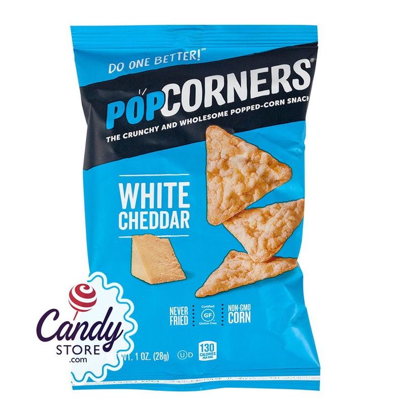 Popcorners White Cheddar 1oz Bags – 40ct