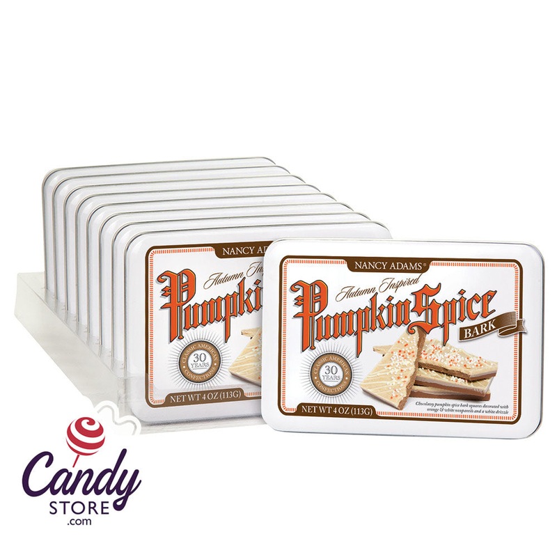 Pumpkin Spice Bark 4oz Tin – 9ct